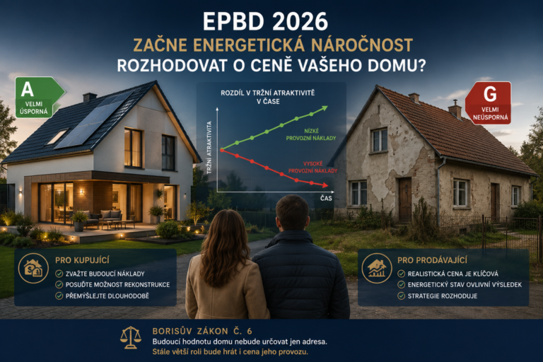 Nová směrnice EPBD a PENB 2026: Jak ovlivní cenu starších domů?