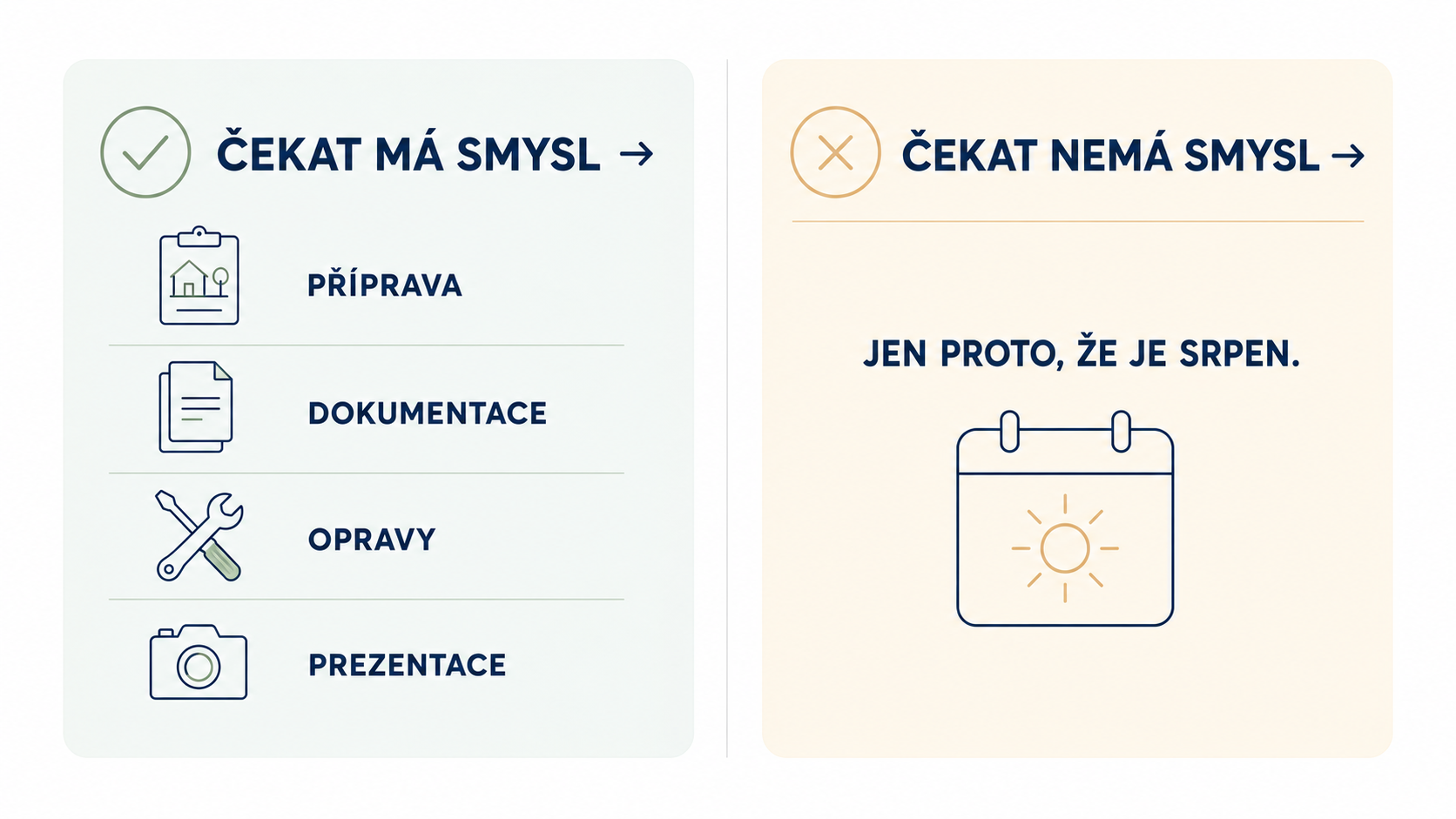 Infografika – prodej nemovitosti v létě, výhody a rizika letního prodeje