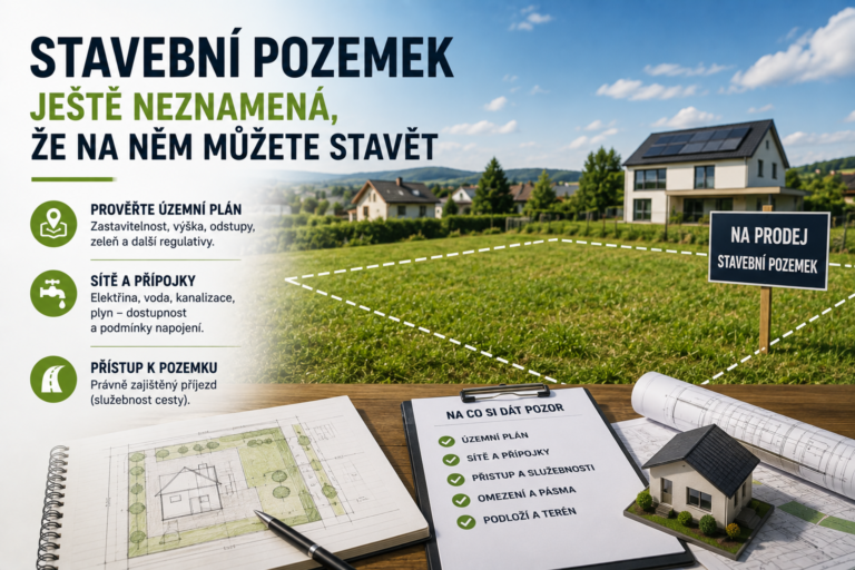 Stavební pozemek ještě neznamená, že na něm můžete stavět – realitní blog Boris Šosman