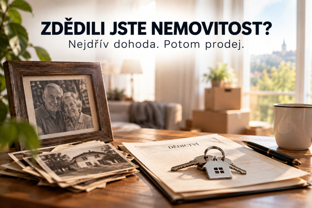Zděděná nemovitost a její prodej: daně, dědicové a postup 2026