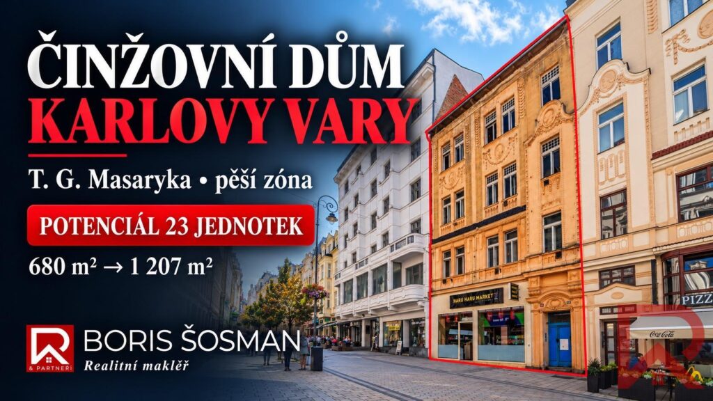 Prodej činžovního domu v Karlových Varech, T. G. Masaryka  680 m&sup2; s potenciálem rozšíření na 1 – Činžovní dům – Karlovy Vary – prodej nemovitosti